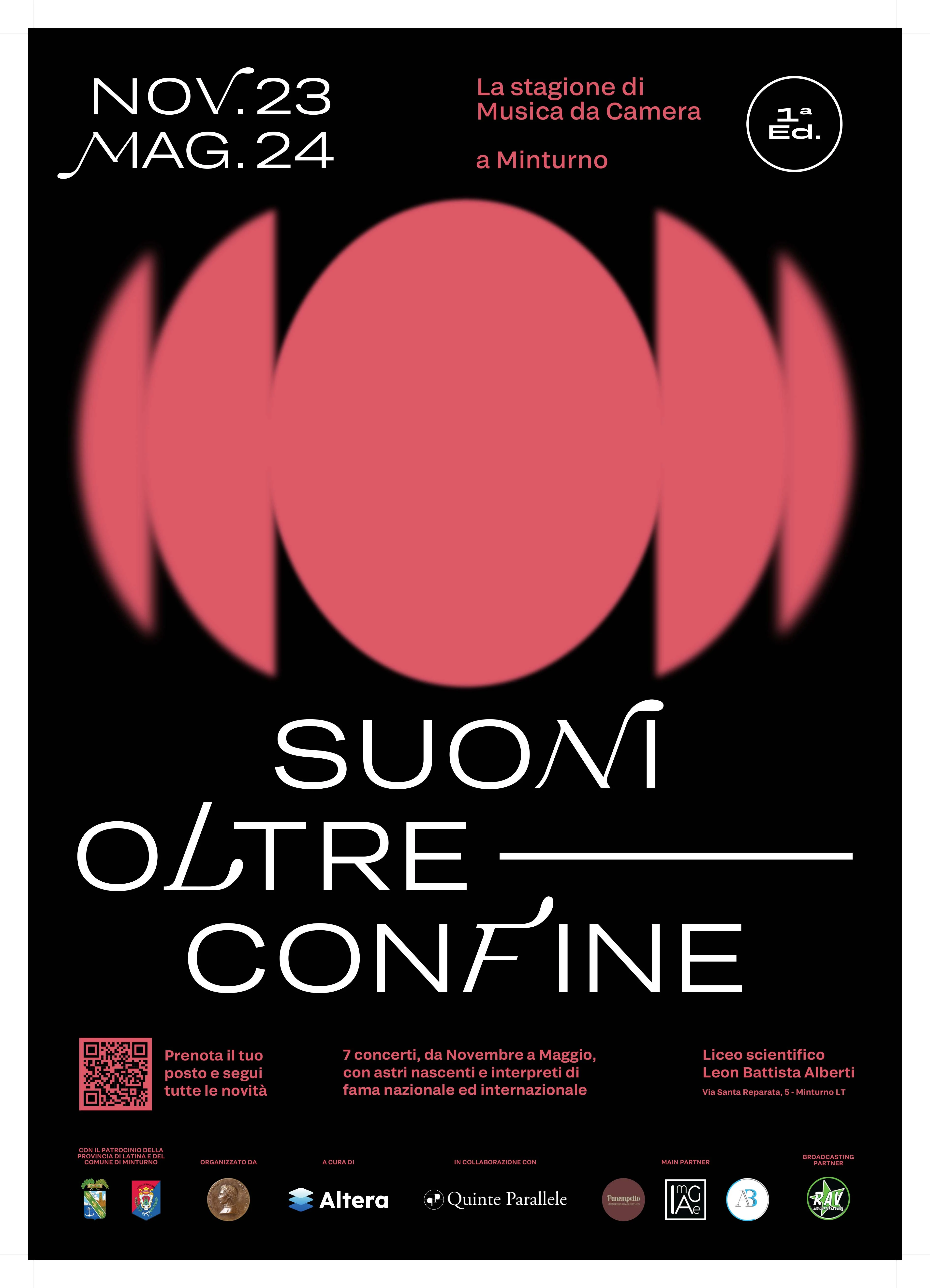 Locandina Prima Edizione - Stagione 2023-2024 Suoni Oltre Confine